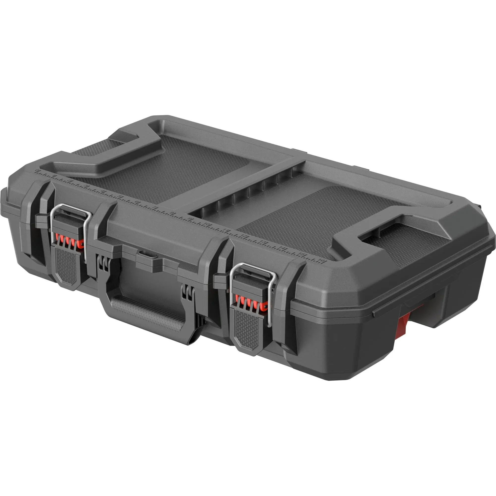 Hyper Tough Top Handle Tool Box Organizer - Water & Dust-Proof, Latch Closure, Sturdy Hinge, Combination Design for Mechanics & DIY Creators, Easy Transport for Everyday Project Needs