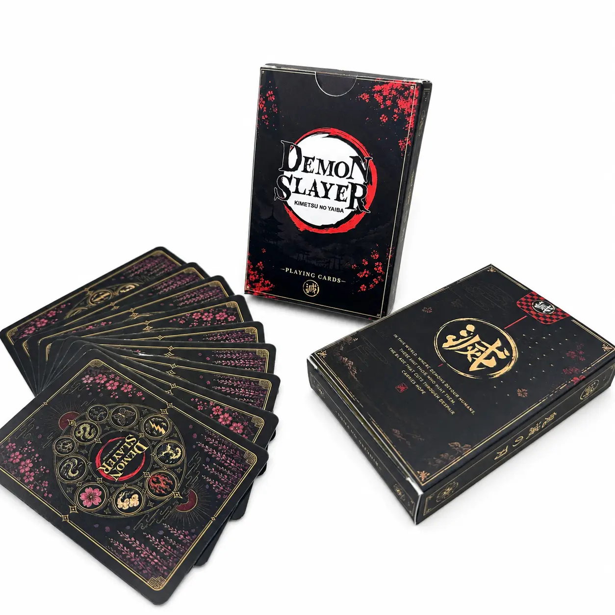 Demon Slayer Kimetsu No Yaiba Playing Cards, Anime Inspired Poker Card Decks, Gift For Demon Slayer Fans
