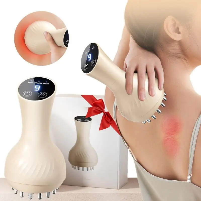 Electric Full-Body Smart Acupuncture Massage Comb, 9-Level High-Frequency Vibration with Comfortable Round Head, Portable Pain-Relief Therapy Massager and Gift Idea - TikTok Shop Electric Full-Body Smart Acupuncture Massage Comb, 9-Level High-Frequency Vibration with Comfortable Round Head, Portable Pain-Relief Therapy Massager and Gift Idea - TikTok Shop