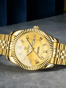 A men's new Korean waterproof calendar fashionable and high-end night glow quartz watch Business Fashion Watches