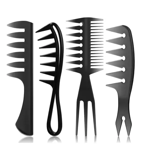 Wide Tooth Design Hair Styling Comb Set, Professional Hair Comb Set, Hair Salon Tools & Accessories for Men & Women, Hair Styling Kit, Hairdressing Set, Hair Salon Supplies