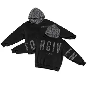 Vintage Forgiven Psalm 32:1 Dead Leaves Camouflage Light Weight Hoodie for Men and Women, Christian Bible Verse Camo Print Fleece Hooded, Trendy 3D Hoodie, Realistic Print Sweatshirt, Cool Unisex Fashion Top