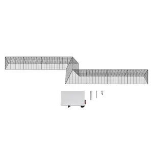 VEVOR Chicken Tunnels, 287 x 78.7 x 24.2 inch(LxWxH) Chicken Tunnels for Yard, Portable Chicken Tunnels for Outside with Corner Frames, 2 Sets, Suitable for Chickens, Ducks, Rabbits