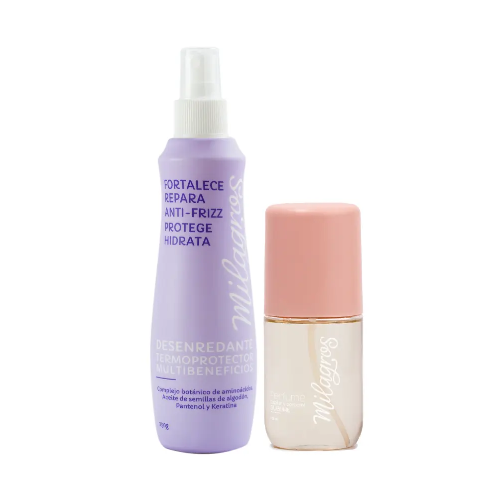 Milagros Desenredante Termoprotector y Milagros Perfume Capilar Sulime ( 2 pack)