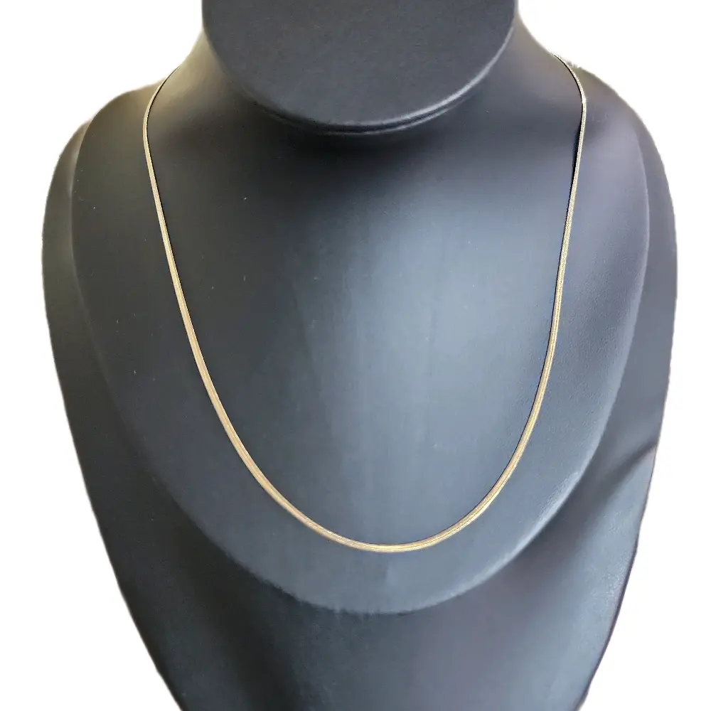 Omega Chain 45cm 18 Length Beautiful Design Stainless Steel Necklace for Everyday Wear Fashion Jewelry Jewelry Gifts Dainty Gold Plated
