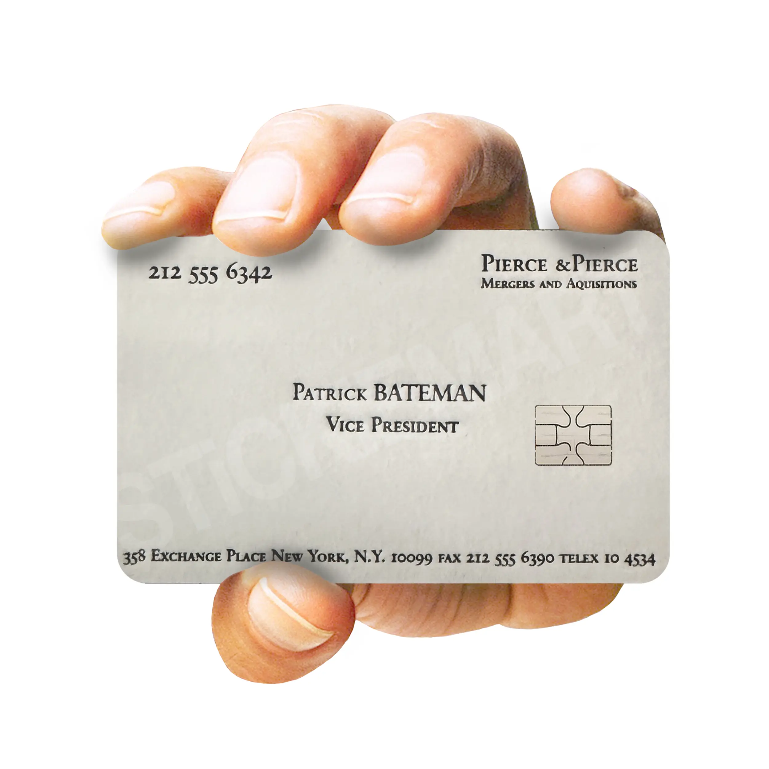 Patrick Bateman Credit card skin with EZ applicator included!