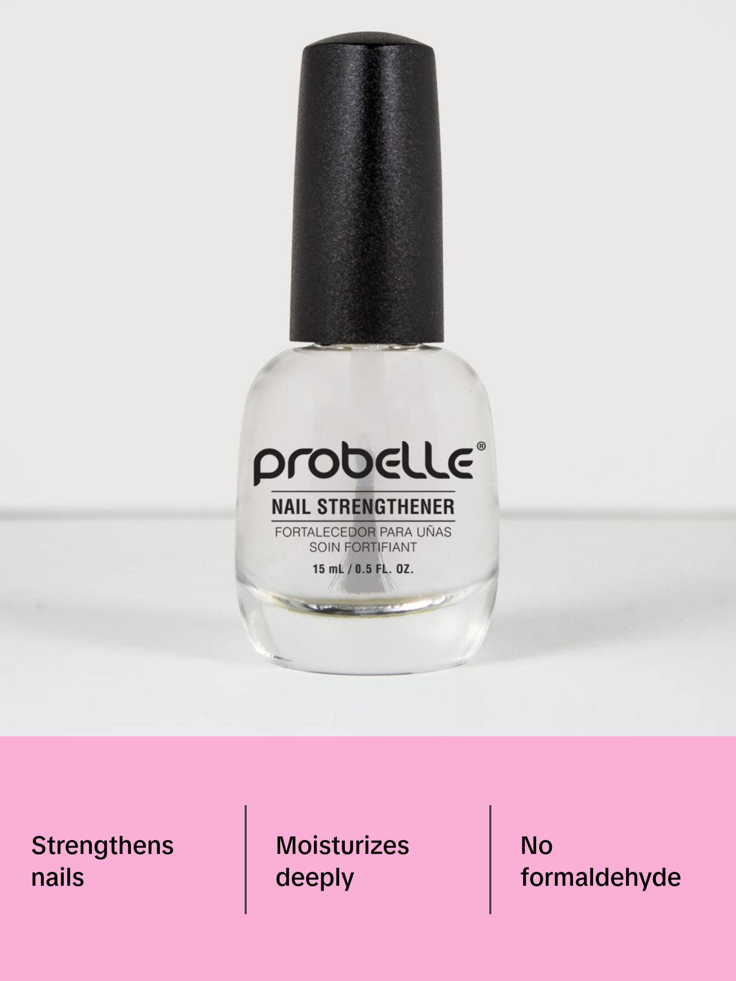 Probelle Nail Strengthening Formula, Nail Growth & Conditioning, Stops Splits, Chips, Cracks & Strengthens Nails, Clear