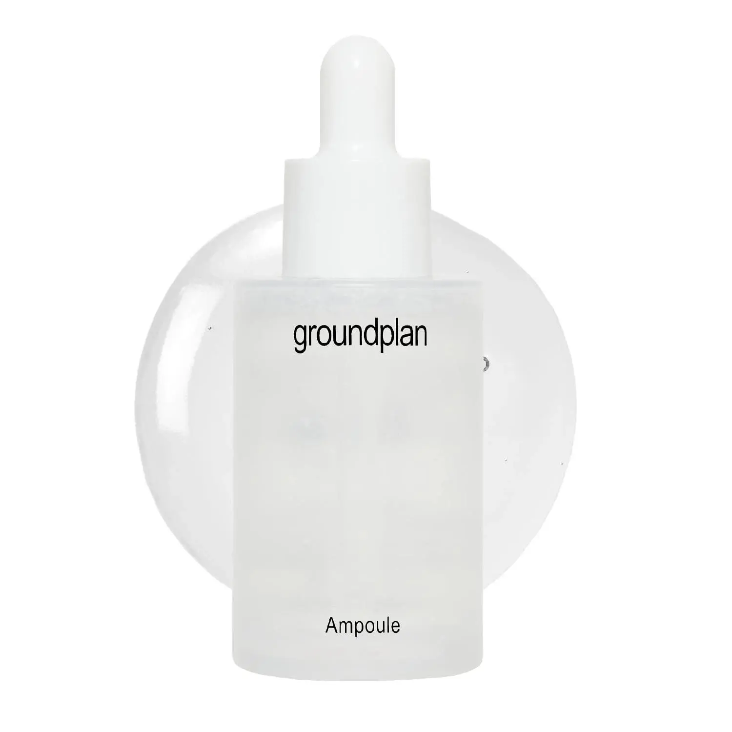 groundplan Facial Ampoule 40ml, Korean Hydrating Serum with Witch Hazel, Aloe, Centella, Panthenol + Hyaluronic Acid