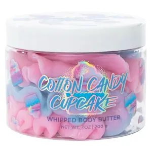 NEW COTTON CANDY CUPCAKE scented whipped body butter candy & creamy coconut