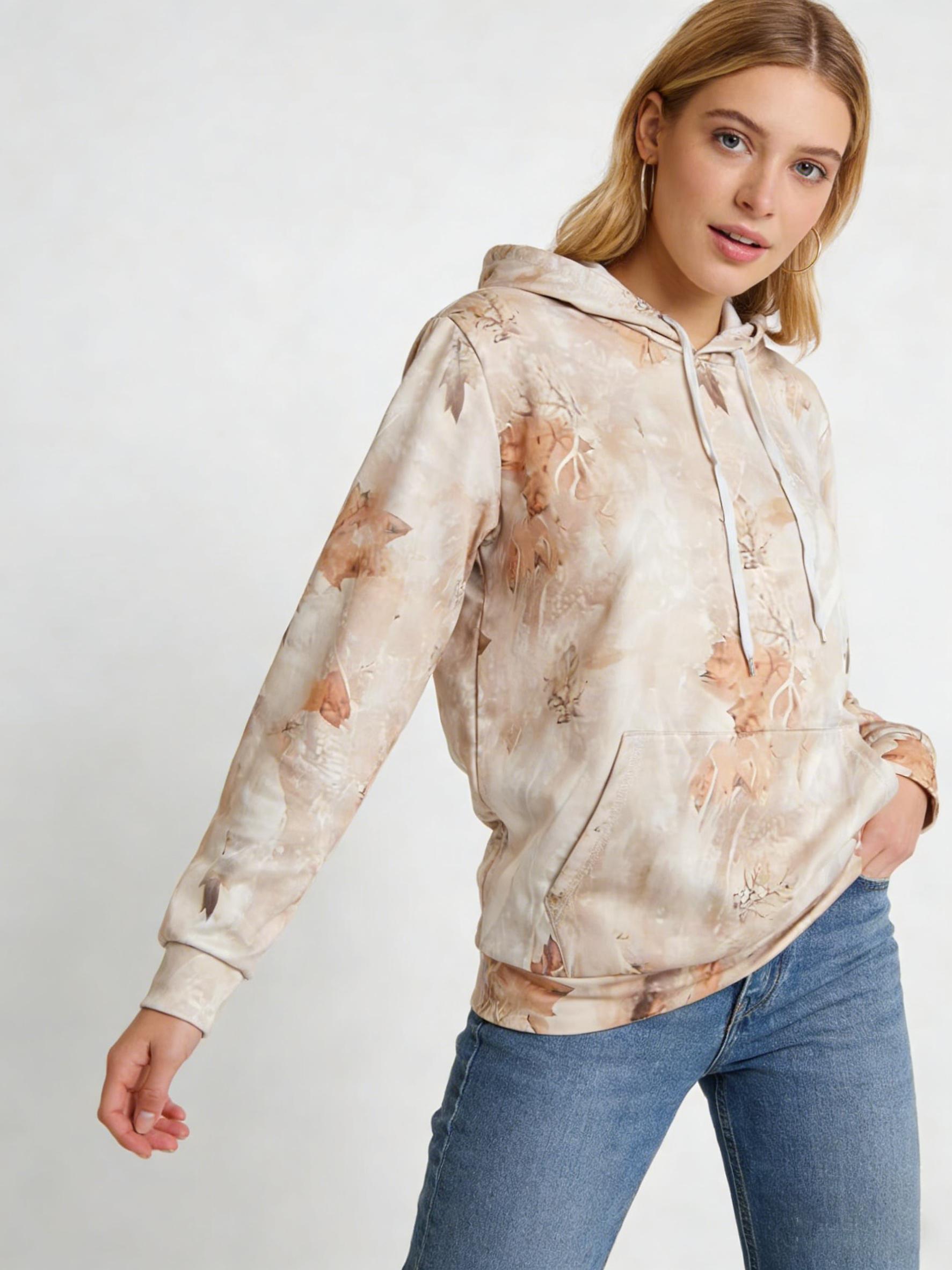 Comfort Hoodies – Oversized Camouflage Pullover Hoodie with Pocket, Long Sleeve Tops, Fall Tops, Women’s Fall Clothing, camohoodie