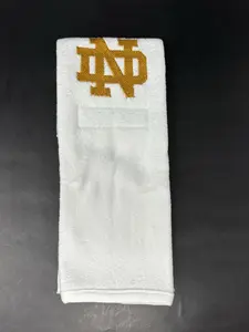 Notre Dame Fighting Irisih White Football College Game Towel Football Cotton New