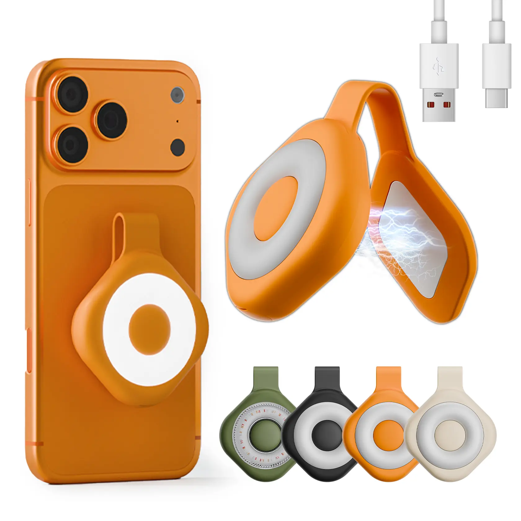 Rechargeable Magnetic Clip Nurse Badge Light (1 Pack) - Adjustable, Quiet, Compact Flashlight with 6 Brightness Modes, 3 Color Modes, Hands-Free Essential for Night Shift Nurses' Late-Night Check-Ins