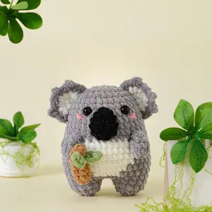 Loppy Puff - Handmade Crochet Koala Plushie | Cute Amigurumi Animal Toy | Soft Stuffed Doll Gift | Cozy Home Decor Collectible