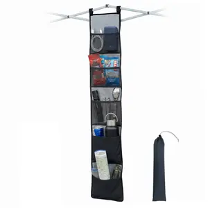 Hanging Storage Organizer for Canopy or Camping, Black