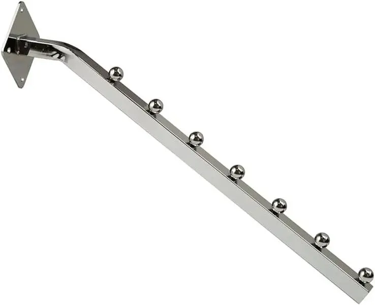 Only Hangers 18 inch Chrome 7-Ball Waterfall Wall Mount - Pack of 3