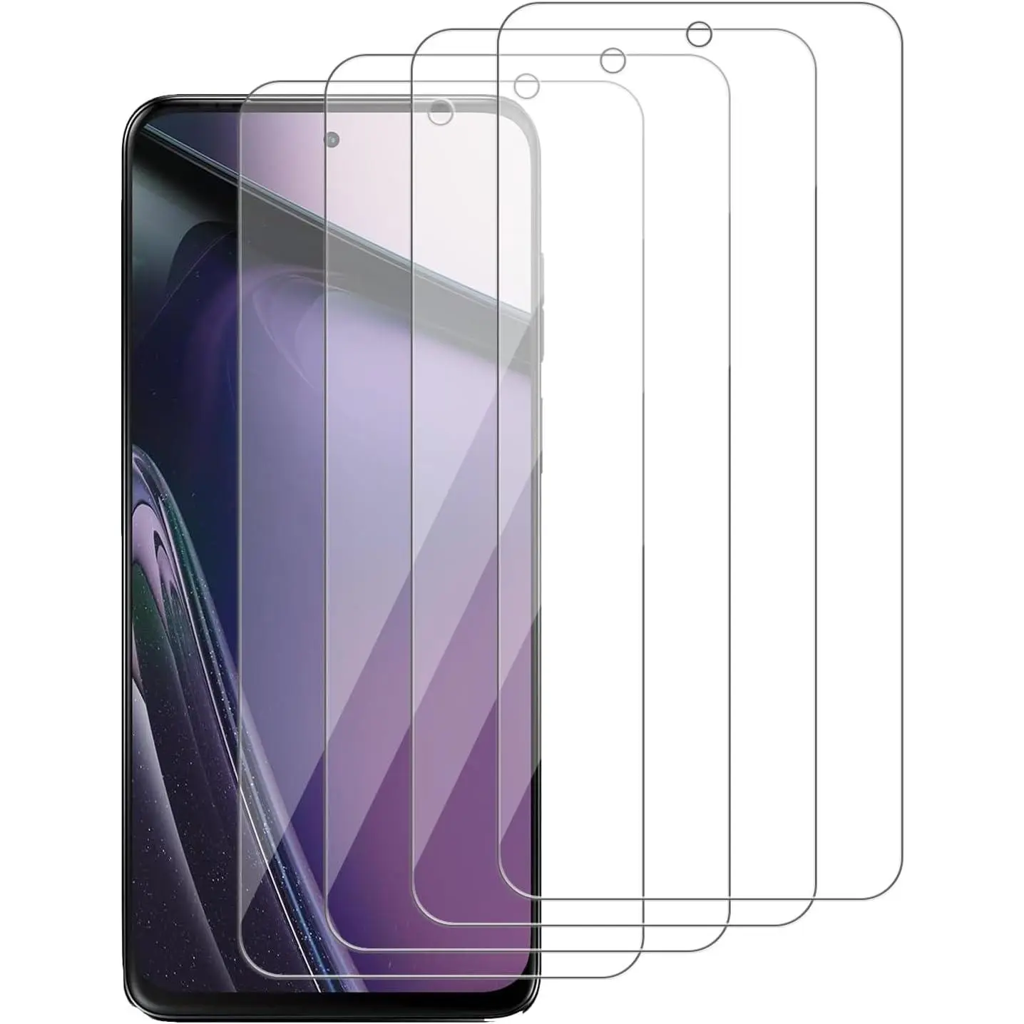 4-Pack Tempered Glass Phone Screen Protectors for Motorola Moto G Stylus 5G (2023)/XT2315 - 9H Hardness, HD Clarity, Scratch-Resistant, Easy Installation, Case-Friendly Mobile Accessory