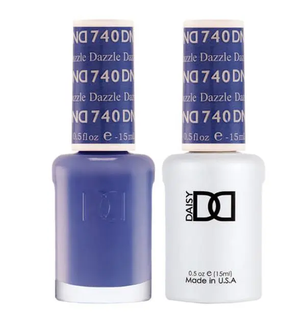 DND UV-Cured Gel Nail Polish - #740 Dazzle, Glossy Formula for Gel Nails at Home