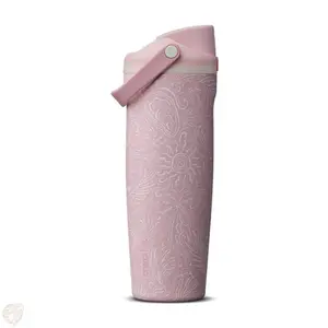 Owala FreeSip 30oz Pink Water Bottle Stainless Steel Insulated Tumbler with Straw Leakproof Travel Cup for Women
