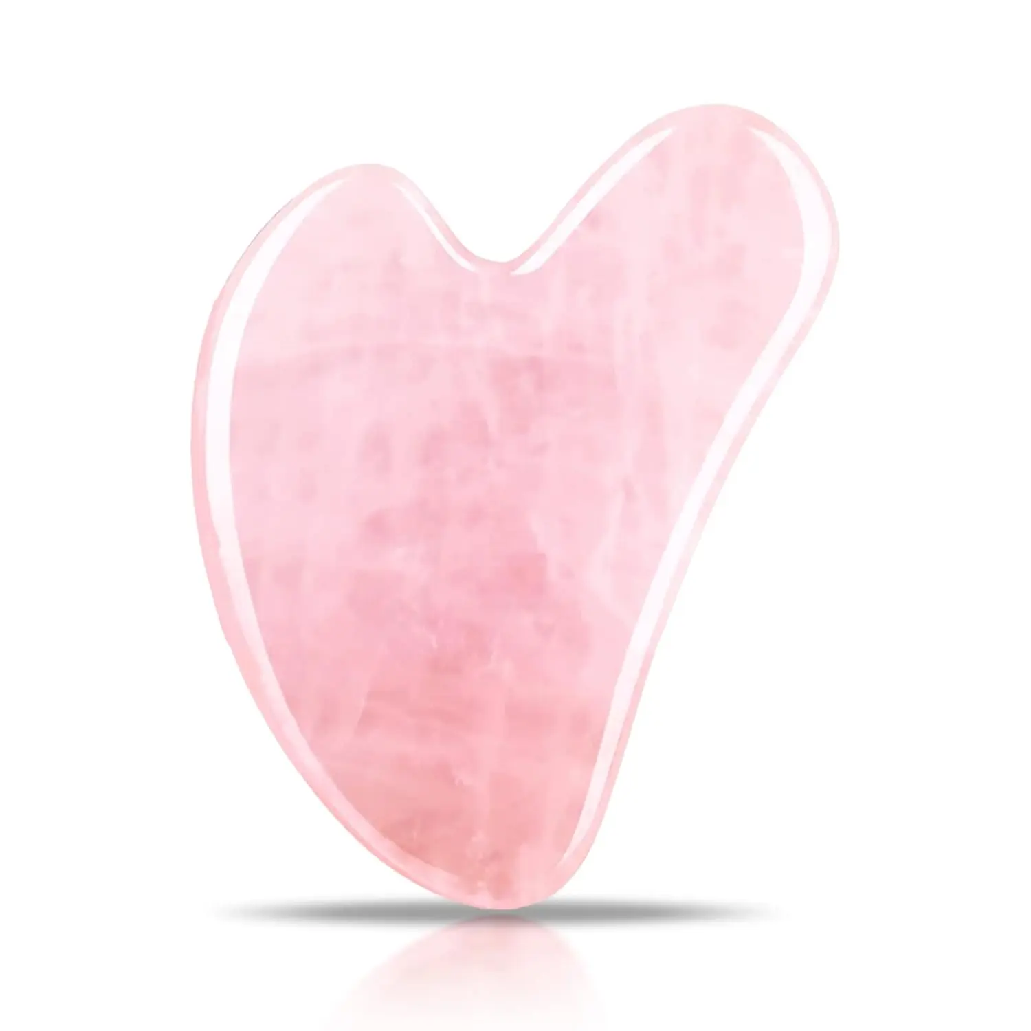 Gua Sha Facial Tools, Rose Quartz Guasha Tool for Face & Eye, Puffiness Reducing & Jawline Sculpting Face Stone Gua Sha Tools for Skin Care Woman Guasha Stone Tool, Pink Contrybox