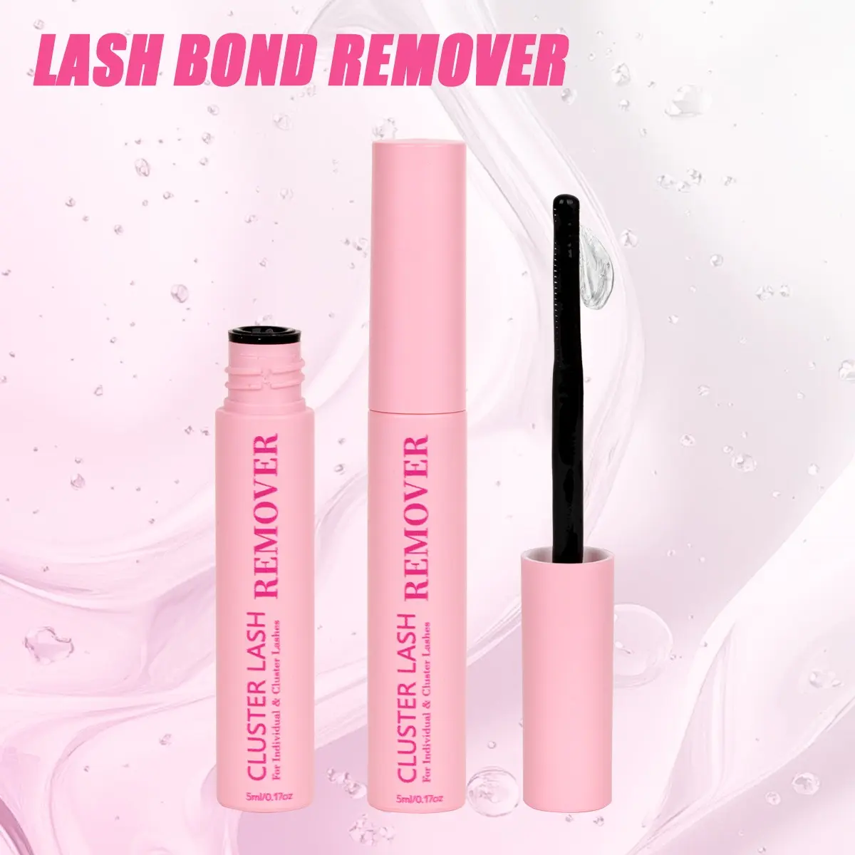 3/2/1pc Cluster Lash Remover, Bond Breaker Lash Remover, Cosmetic Bond Remover, Gentle Eyelash Glue Remover -Remove Lash Glue from Segments, - Nourishing Oils - Waterproof - Cruelty Free, Vegan Makeup Remover, Eyelash Removers (5ml, 0.17oz)