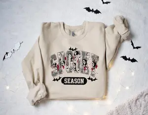 Spooky Season Shirt - Sweatshirt - Hoodie, Horor Halloween Sweatshirt, Ghost Shirt, Halloween Gift, Fall Crewneck Sweater, Halloween Party Shirt, Full Color, For Men, For Women, Casual, Classic Fashion, Full Sizes, Tee Print