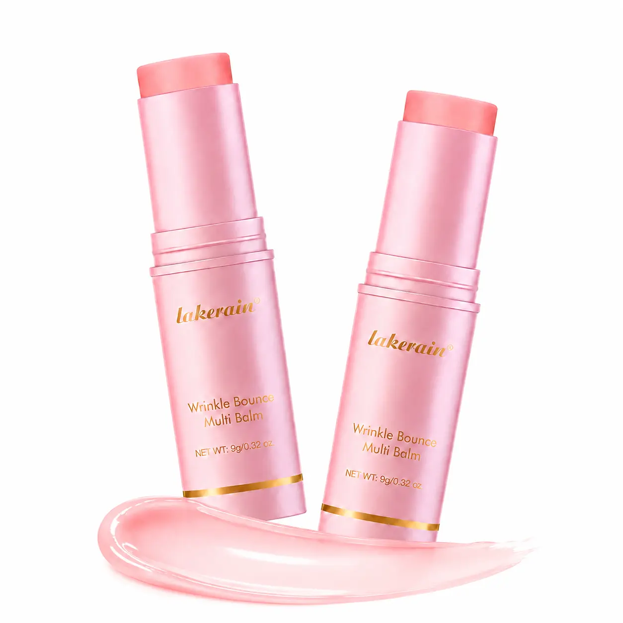 Wrinkle Bounce Multi Balm Stick 2 Pack, Hydrating Face Moisturizer Stick for Dry Skin, On-The-Go Beauty Balm for Face Neck & Lips, Daily Skin Care Essential