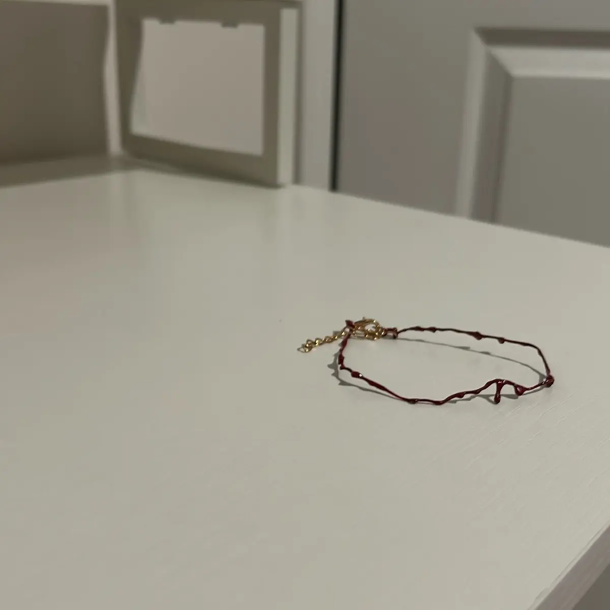 Blood drop bracelet