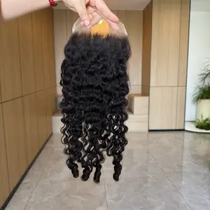 Burmese Curly Lace Closure – 100% Human Hair | Salon Quality
