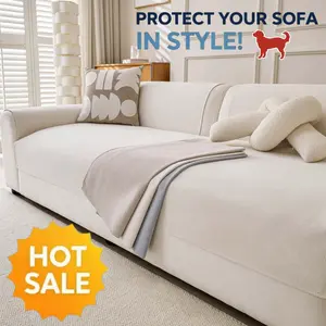 Pet-Friendly Sofa Cover, Minimalist Couch Protector, Machine Washable Seat Pad with Non-Slip Backing, Multi-Color Available for Sectional, Loveseat & 2/3/4 Seater Sofa.