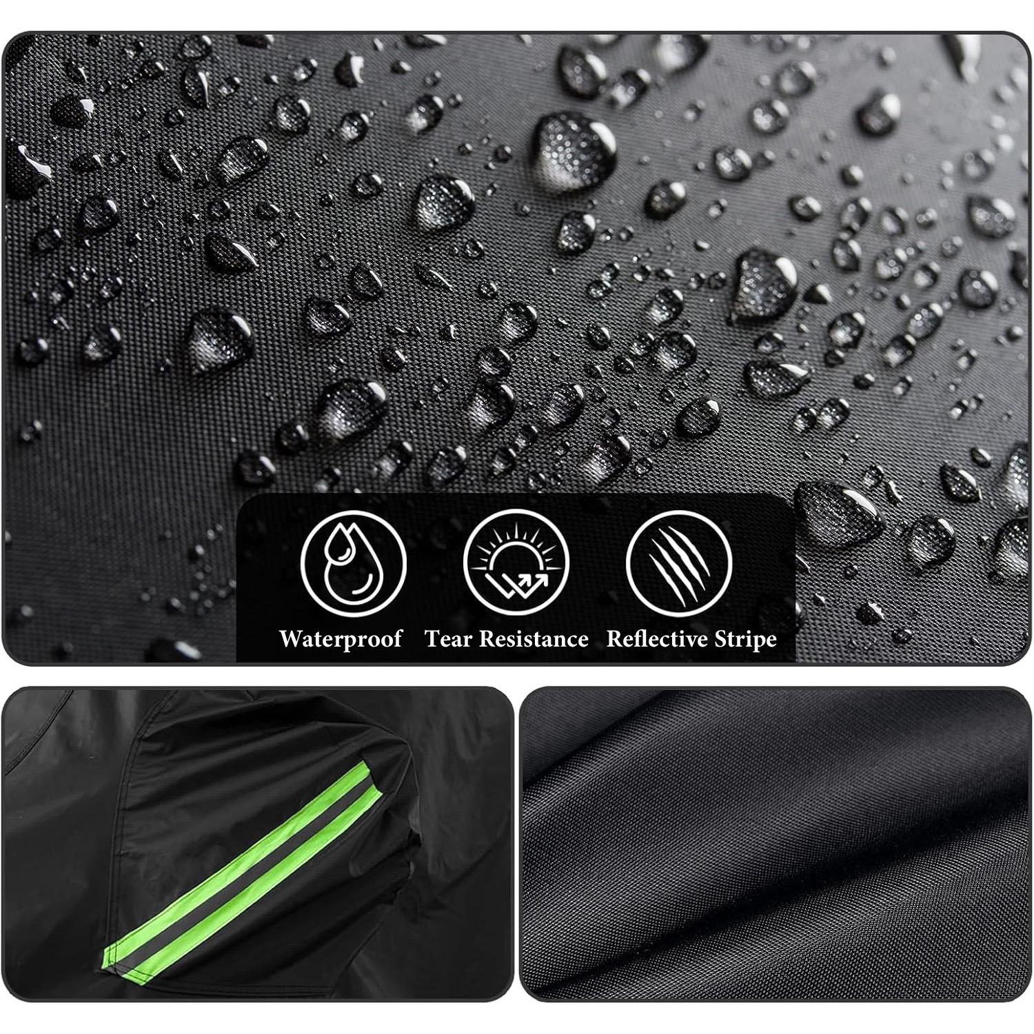 Universal Full Car Cover for SUV Sedan – All-Weather Protection with Reflective Strip, Waterproof UV Scratch Defoliation Resistant for Outdoor Parking,Car Stuff