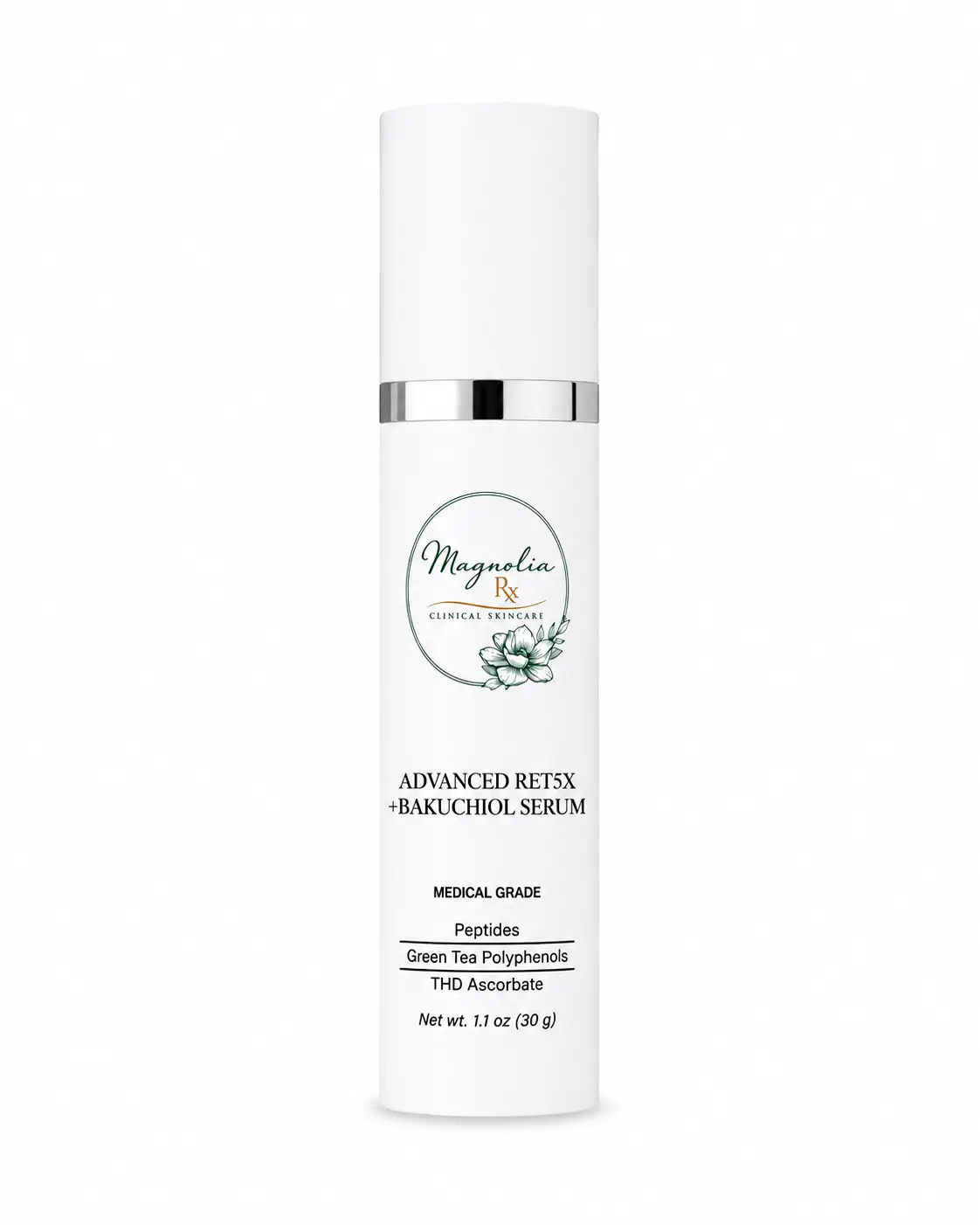 Magnolia Advanced RET5X + Bakuchiol Serum | Anti-Aging Night Serum with Peptides