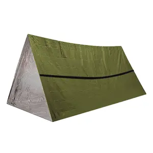 Waterproof, Windproof, Foldable Thermal Triangular Tent – Lightweight Emergency Warm Survival Shelter for Outdoor Hiking, Camping Equipment,summervibes