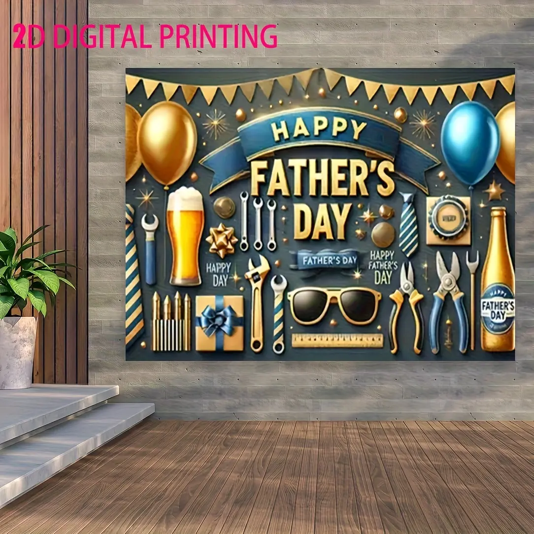 Modern Rectangular Landscape Tapestry - Polyester HD Print Home Decor, Machine Washable Wall Hanging, Photography Background for Dad's Father’s Day & Birthday Gifts, Studio Use