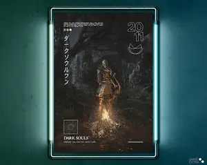 Dark Souls III Poster Unframed, Dark Souls 2011 Video Game Poster, Game Print Poster, Gaming Room Poster, Gamer Gift, Gaming Print Poster, Gaming Wall Art