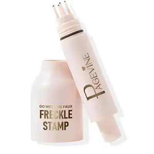 Faux Freckle Stamp Pen, Waterproof Fake Freckles Stain Marker Pencil Tool for Natural and Lifelike Sunkissed Face Freckle Makeup, Quick Dry & Long-Lasting Freckle Stamp