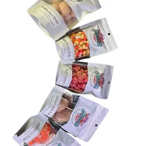 Fall Freeze dried pack sugar corn puffs  caramel poppers Sweet Candy Snack