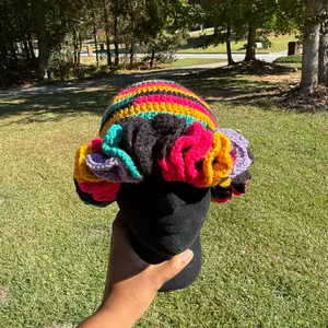 Crochet Ruffle Hat for Women - Fashion Accessory