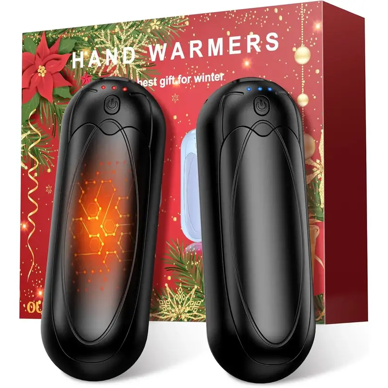 2-Pack Mini Cat Design Clip-On Reusable Hand Warmers - 7000mAh, Instant 3-Second Heat, Triple Modes, 22h Marathon Warmth, Ergonomic Grip, Weather Resistant, Outdoor Warmth for Winter Sports Skiing, Christmas Gift Option