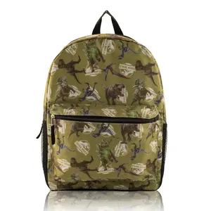 Fast Forward Jurassic World Backpack for Kids | Jurassic World Bookbag Featuring Dinosaur All-Over Print | Toddler Travel Bag, Lightweight Backpack for School | Ages 3+