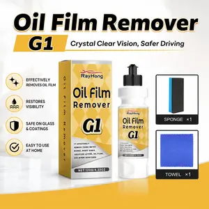 Oil Film Remover 120g Windshield Cleaner Auto Glass Polish Water Spot Remover Glass Restoration Crystal Clear Visibility Booster Car Detailing Hydrophobic Finish