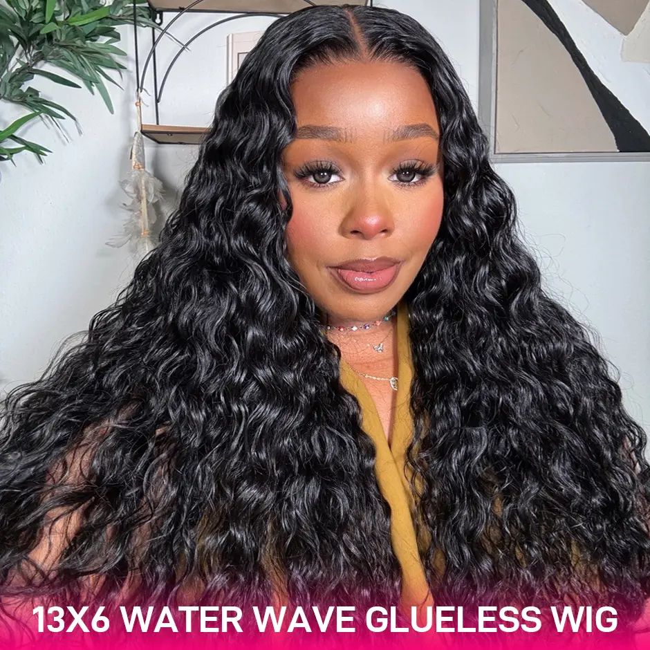 13x6 water wave glueless wig