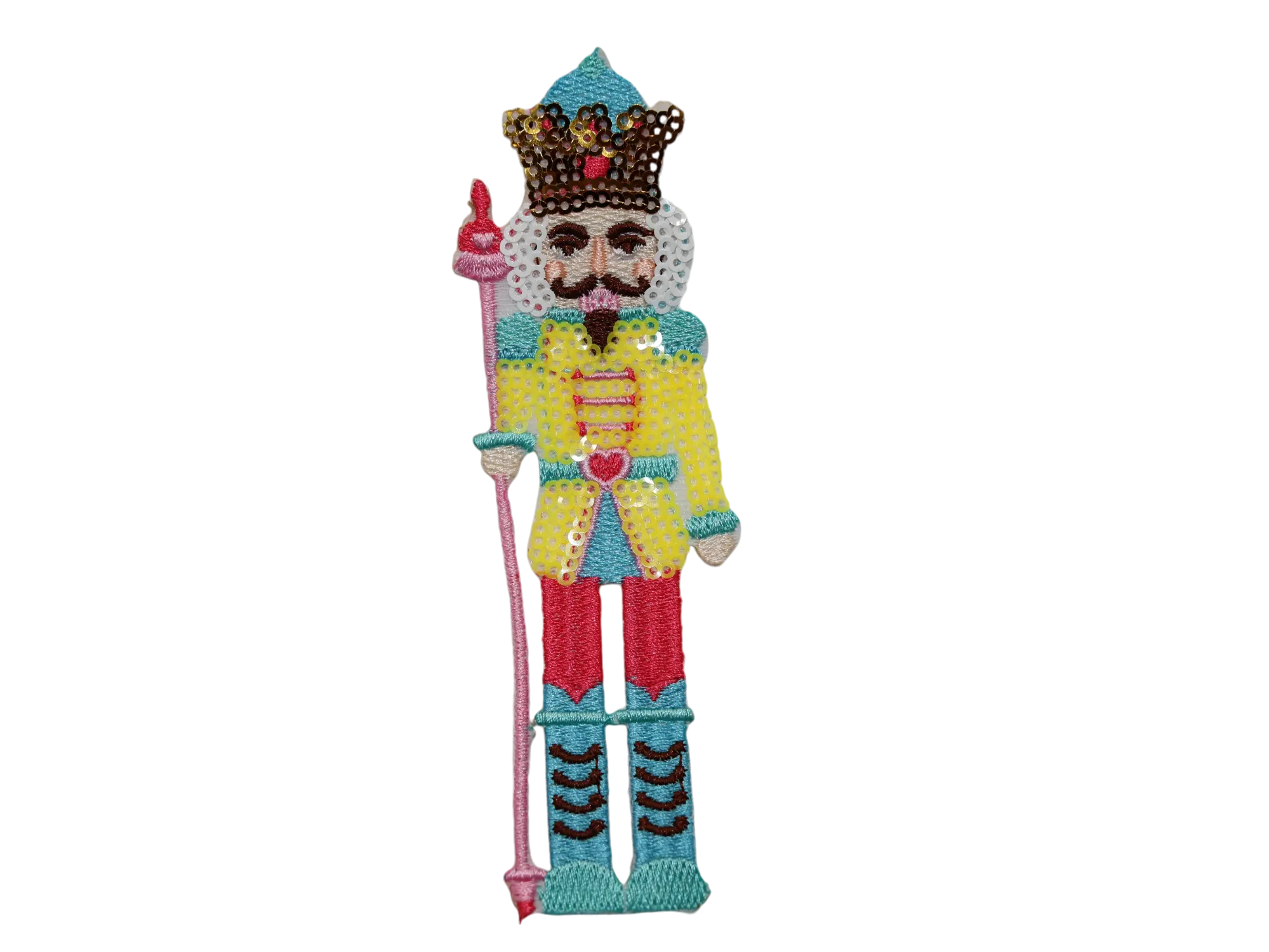 Christmas Nutcracker 2 Embroidered Iron-On Patch