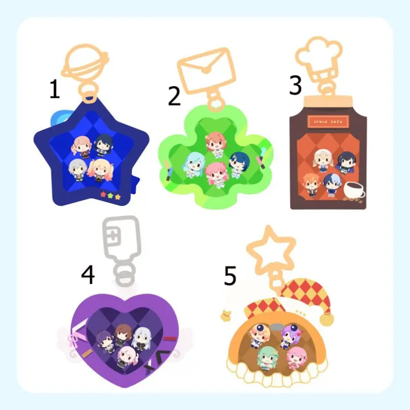 Project Sekai Itabag Shaker Charms Acrylic Keychains