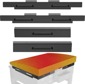 Upgraded Lightweight Magnetic Wind Guards for 22" Griddles - Stainless Steel Barbecue Utensils with Fuel-Saving Thermal Retention and Protection, Heat Guard