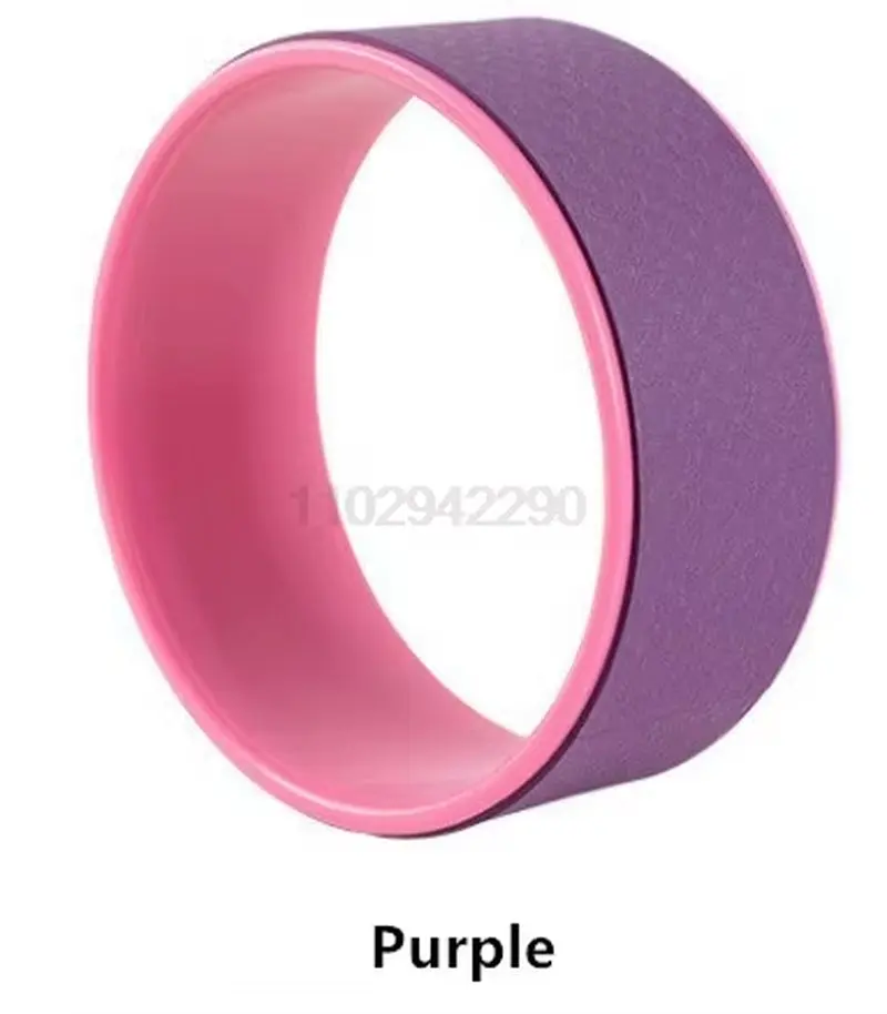 12" Yoga Wheel Back Roller Deep Tissue Massager Yoga Stretching Equipmen for Back Pain Relief Improving Yoga Poses Relaxation
