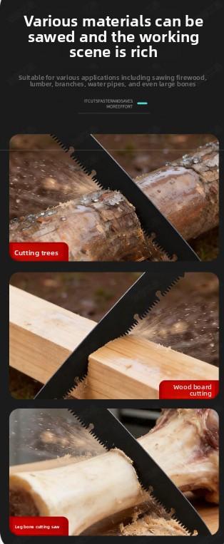 Folding saw, woodworking cutting pruning hand saw equipped with an SK5 curved blade for garden pruning—a folding hand saw suitable for tree trimming, camping, gardening, and woodworking tasks.