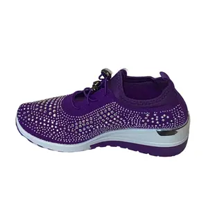 Atalina Sneaker Rhinestone footwear (Purple)