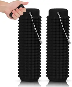 Little Ouchies Grippie Portable Stim Tool - Vibrant Colors, Firm Plastic Spikes | Anxiety & Stress Relief | Clip to Keys for On-the-Go Impulse Management keychain first  day  of  school  gift