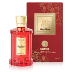 ROMASS Rouge Essence Luxe Perfume – Vibrant Saffron, Warm Amber, Woody Accords & Creamy Almond Notes in Gold Bottle ROMASS Rouge Essence Luxe Perfume – Vibrant Saffron, Warm Amber, Woody Accords & Creamy Almond Notes in Gold Bottle