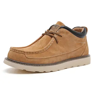 New Men's Chukka boots and Derby Boots, Fashionable and Versatile Men's Casual Boots-botines para hombre Boy Walking Shoes Brown Footwear